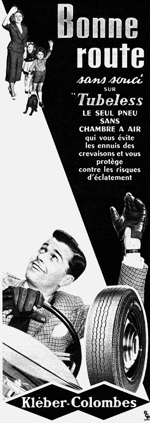 Publicité Klber-Colombes 1955