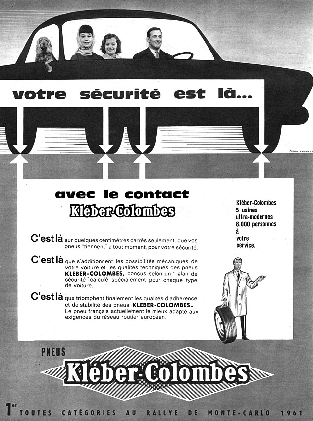 Publicité Klber-Colombes 1961