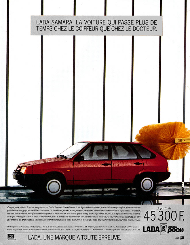 Publicité Lada 1989