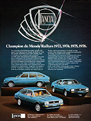 Publicit Lancia 1977