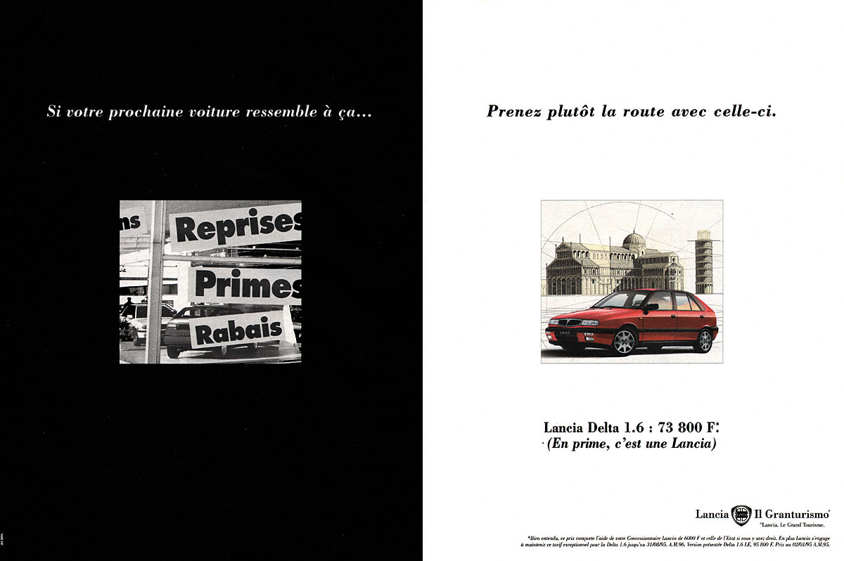 Publicité Lancia 1995