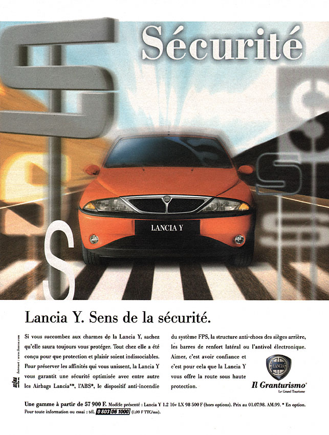 Publicité Lancia 1998