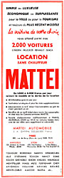 Publicit Mattei 1957