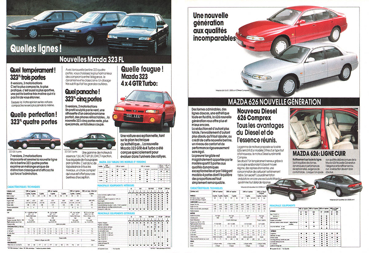 Publicité Mazda 1993