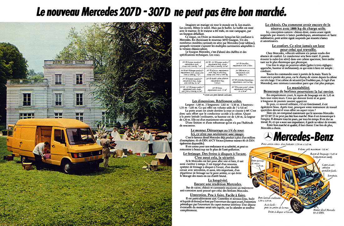 Publicité Mercedes 1977