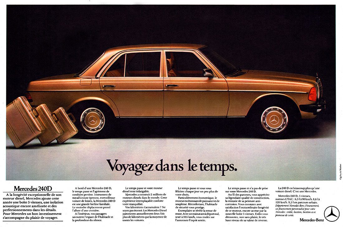 Publicité Mercedes 1983