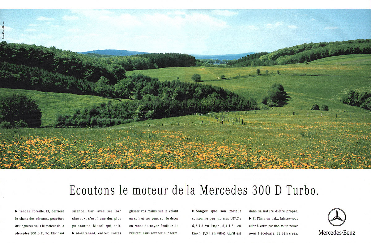 Publicité Mercedes 1991