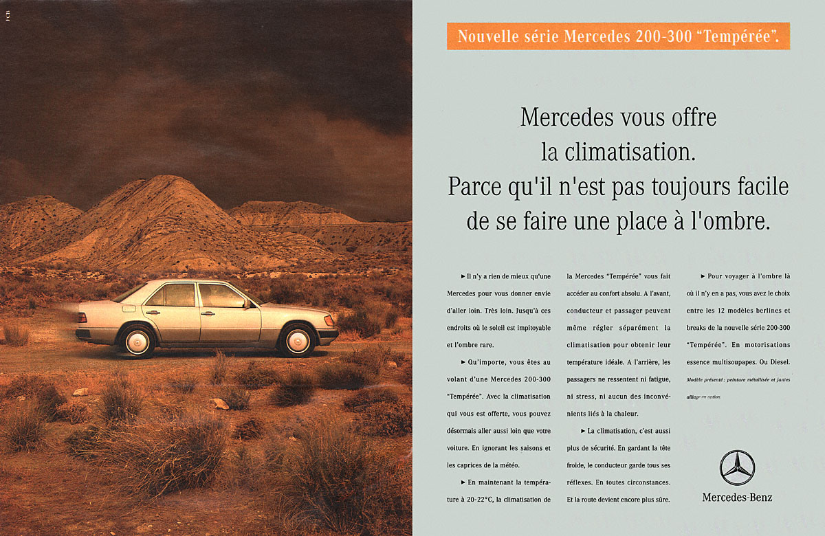 Publicité Mercedes 1993