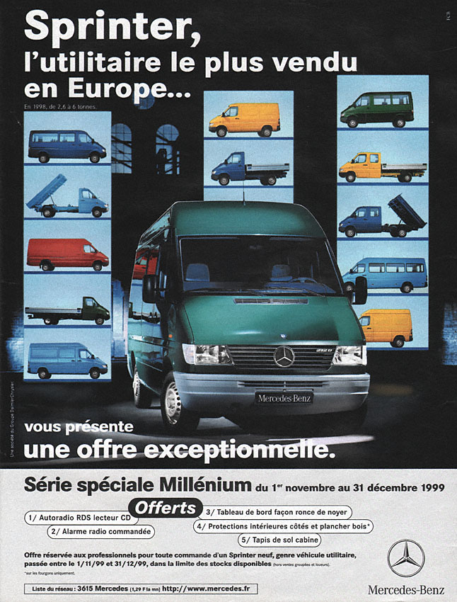 Publicité Mercedes 1999