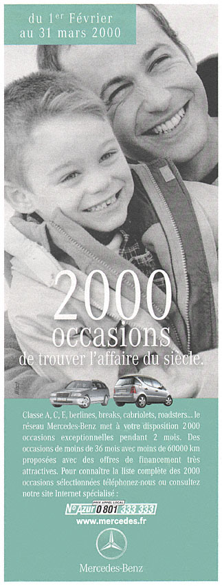 Publicité Mercedes 2000