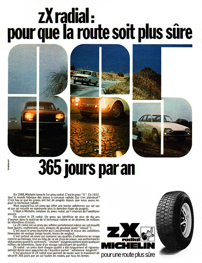 Publicité Michelin 1972