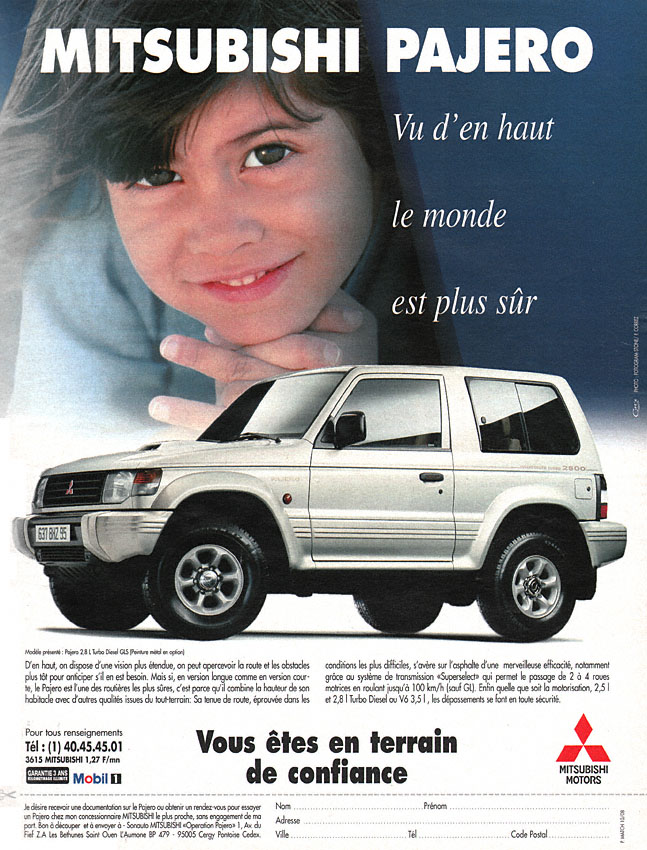 Publicité Mitsubishi 1995