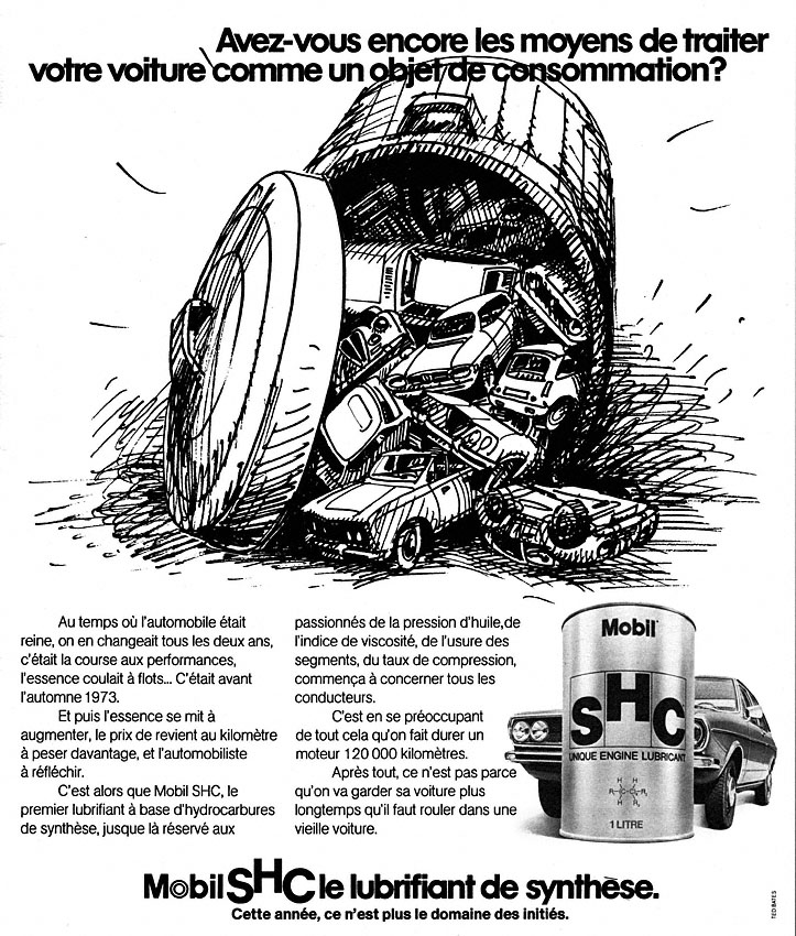 Publicité Mobil 1974