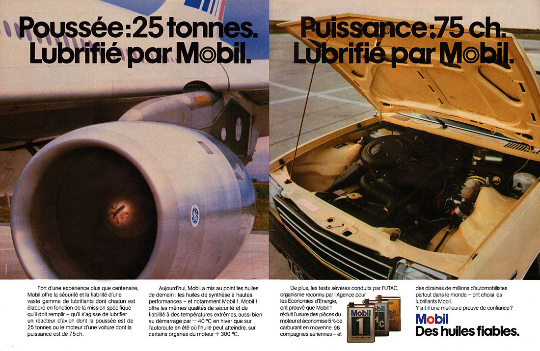Publicité Mobil 1979