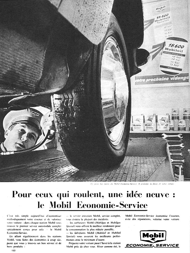 Publicité Mobil 1960
