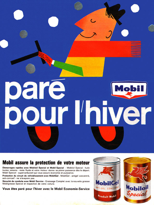 Publicité Mobil 1962