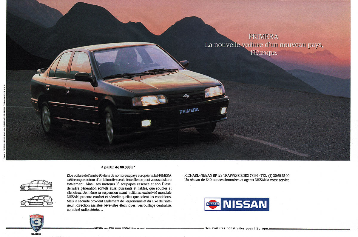 Publicité Nissan 1991