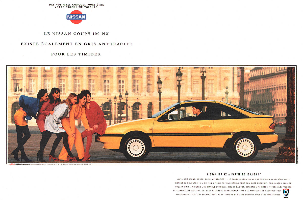 Publicité Nissan 1992