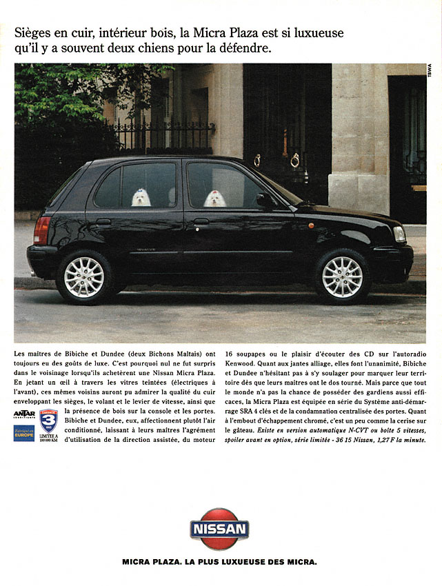 Publicité Nissan 1995