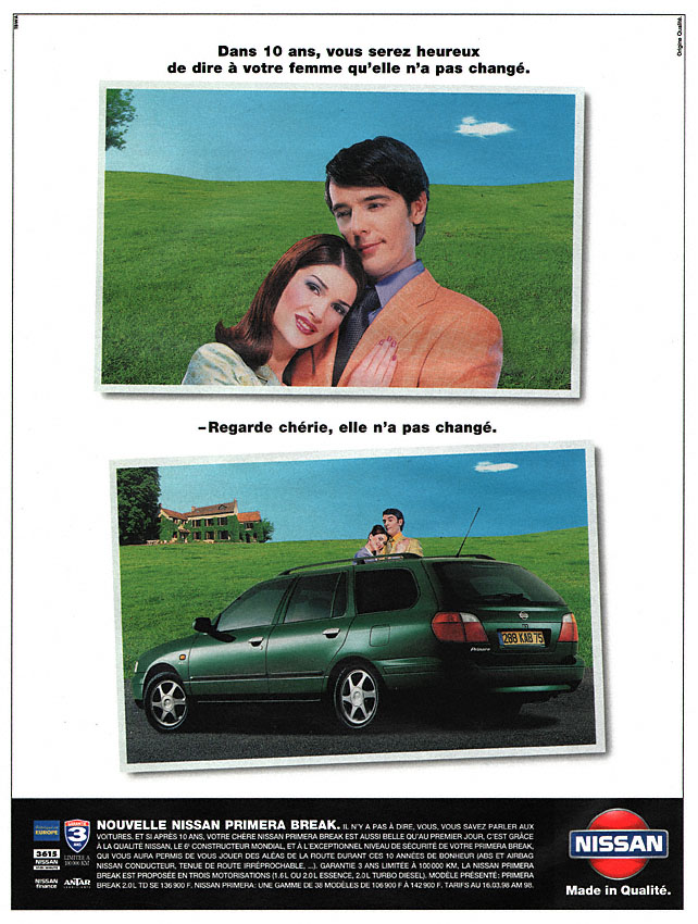 Publicité Nissan 1998