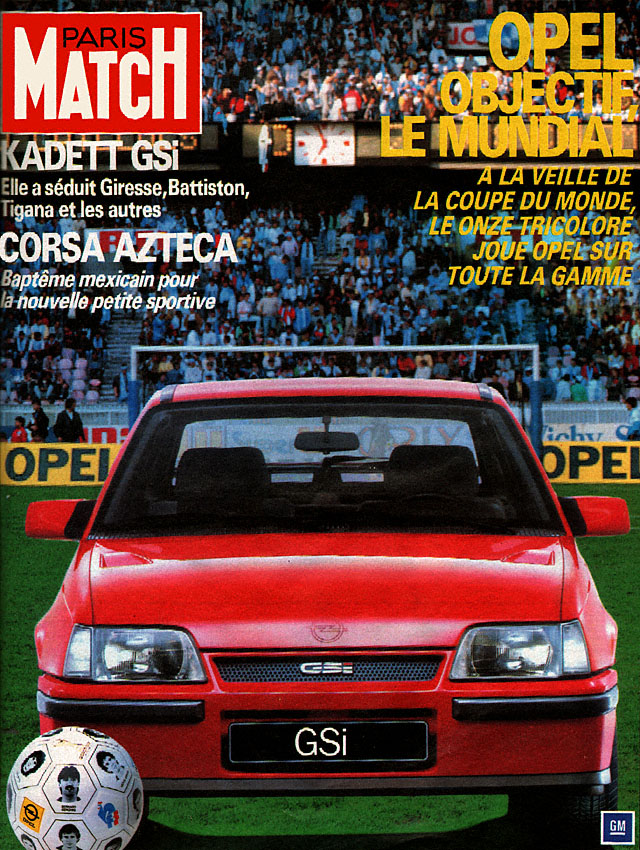 Publicité Opel 1986