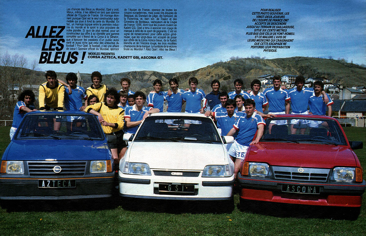 Publicité Opel 1986