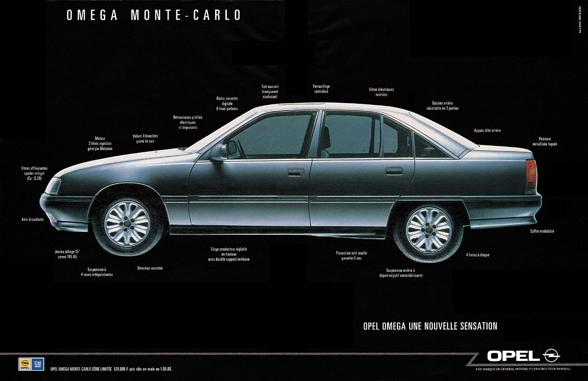 Publicité Opel 1988