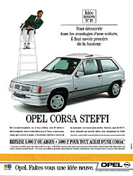 Publicit Opel 1990