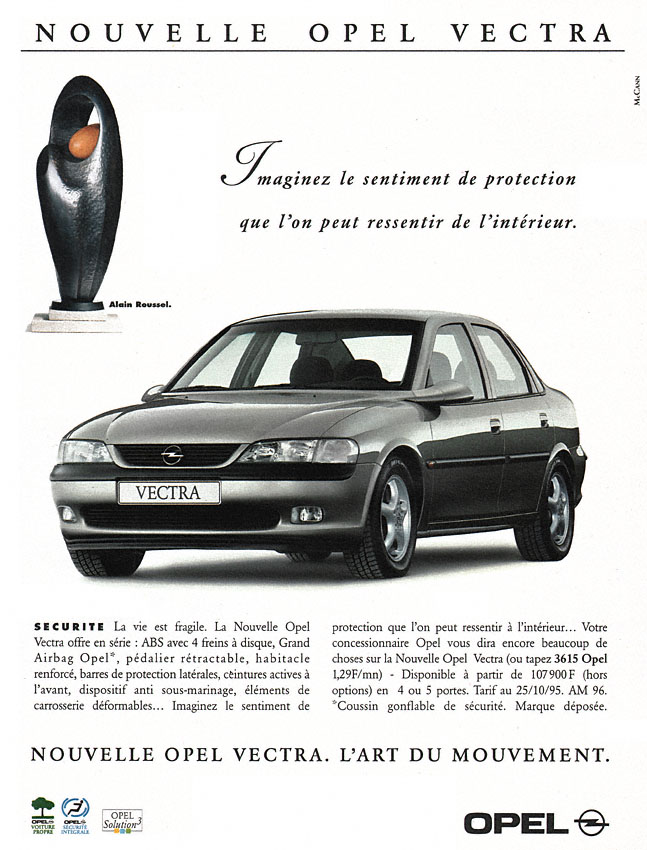 Publicité Opel 1995