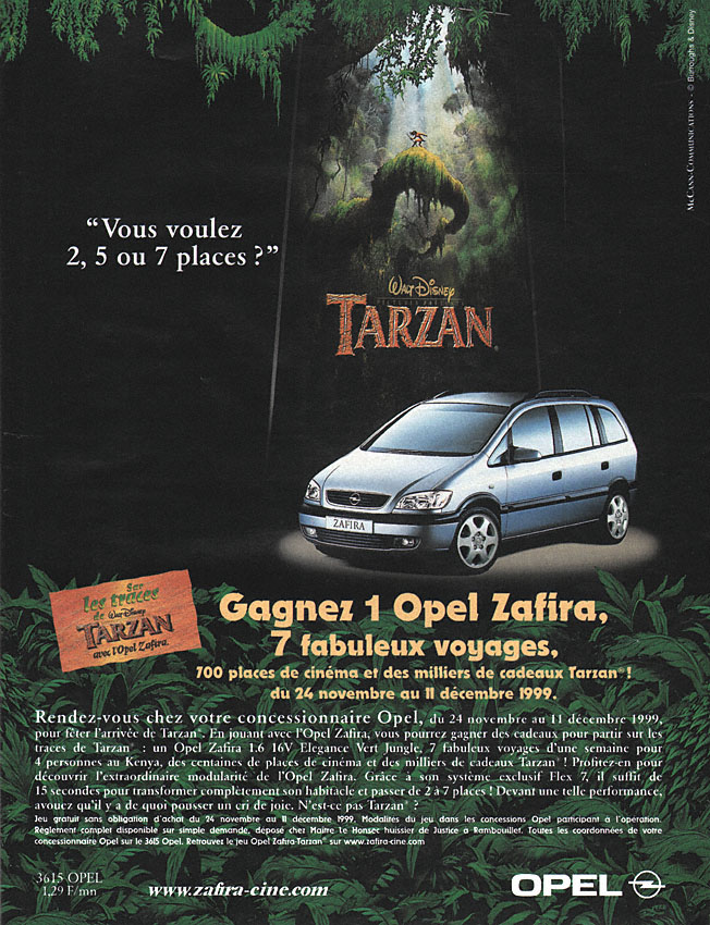 Publicité Opel 1999