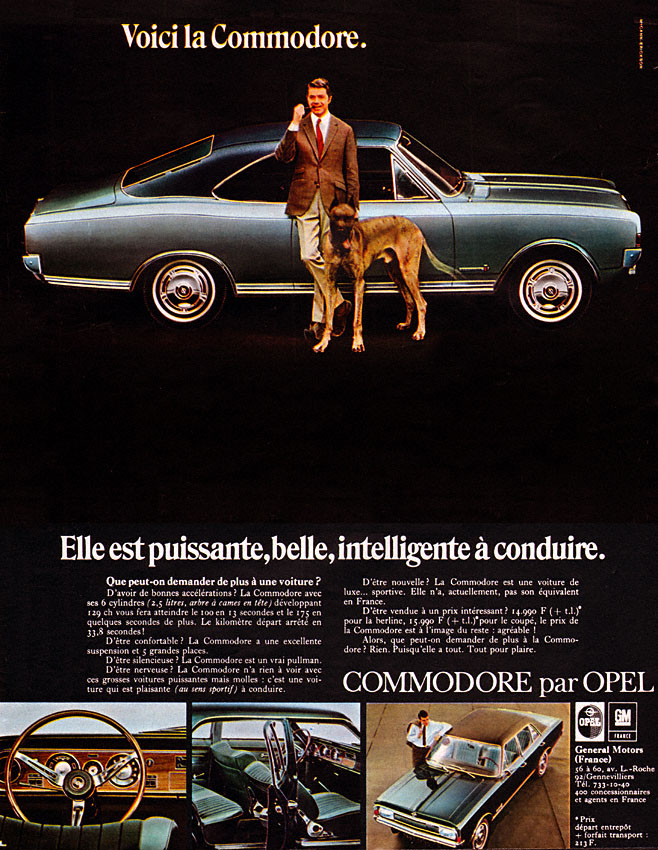 Publicité Opel 1967
