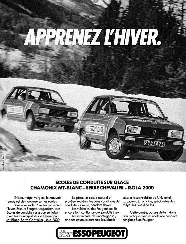 Publicité Peugeot 1978