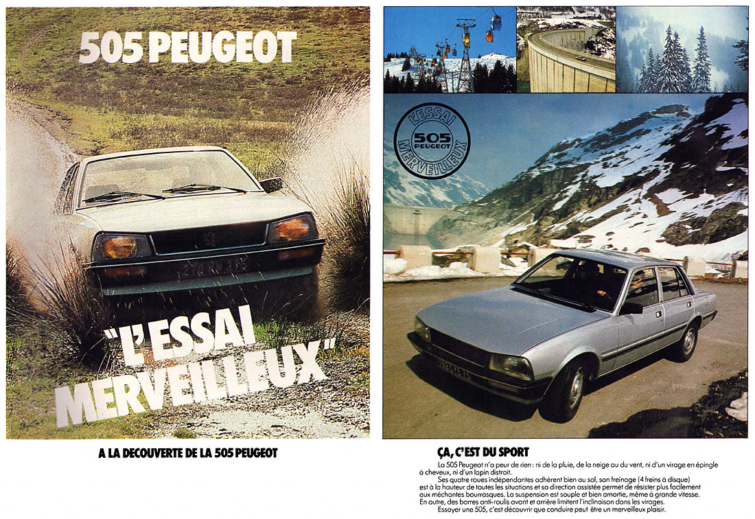 Publicité Peugeot 1980