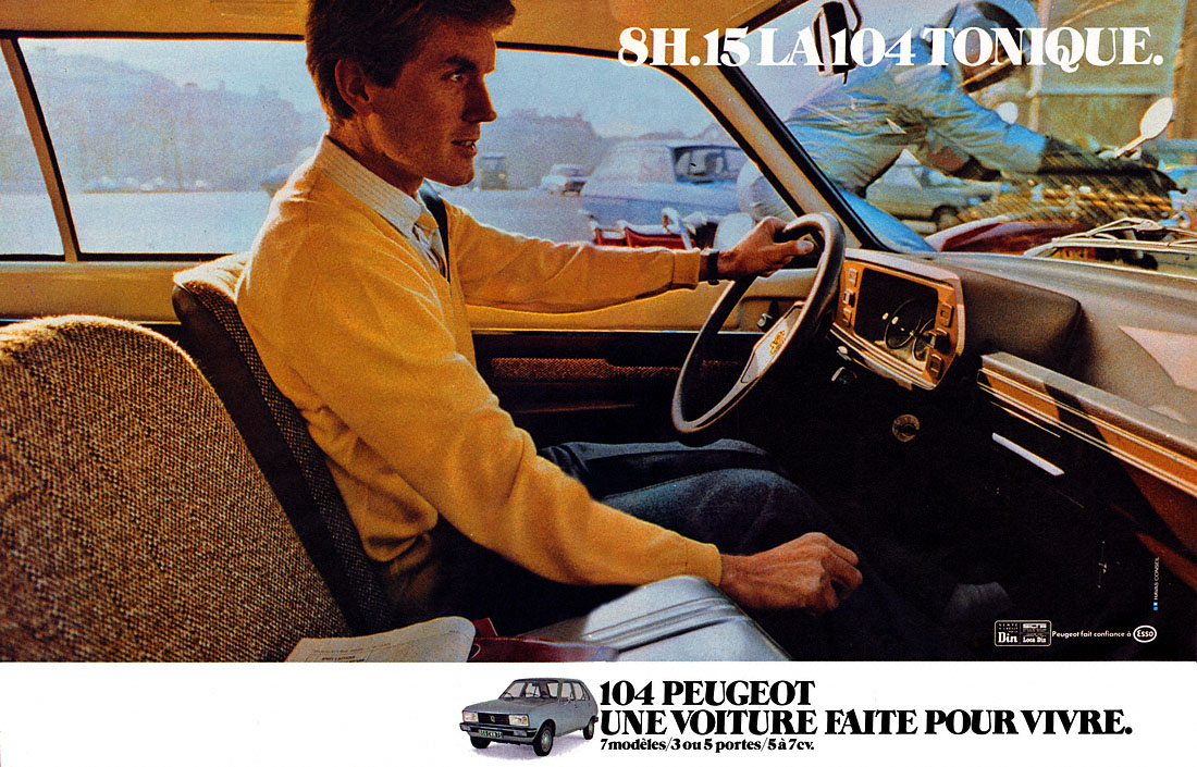 Publicité Peugeot 1980