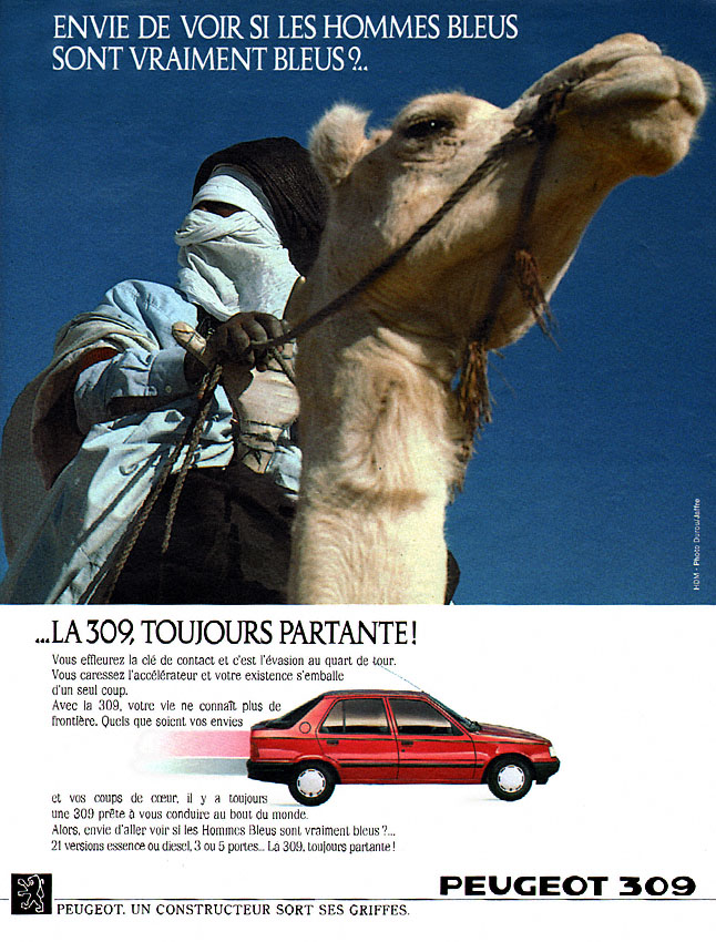 Publicité Peugeot 1988