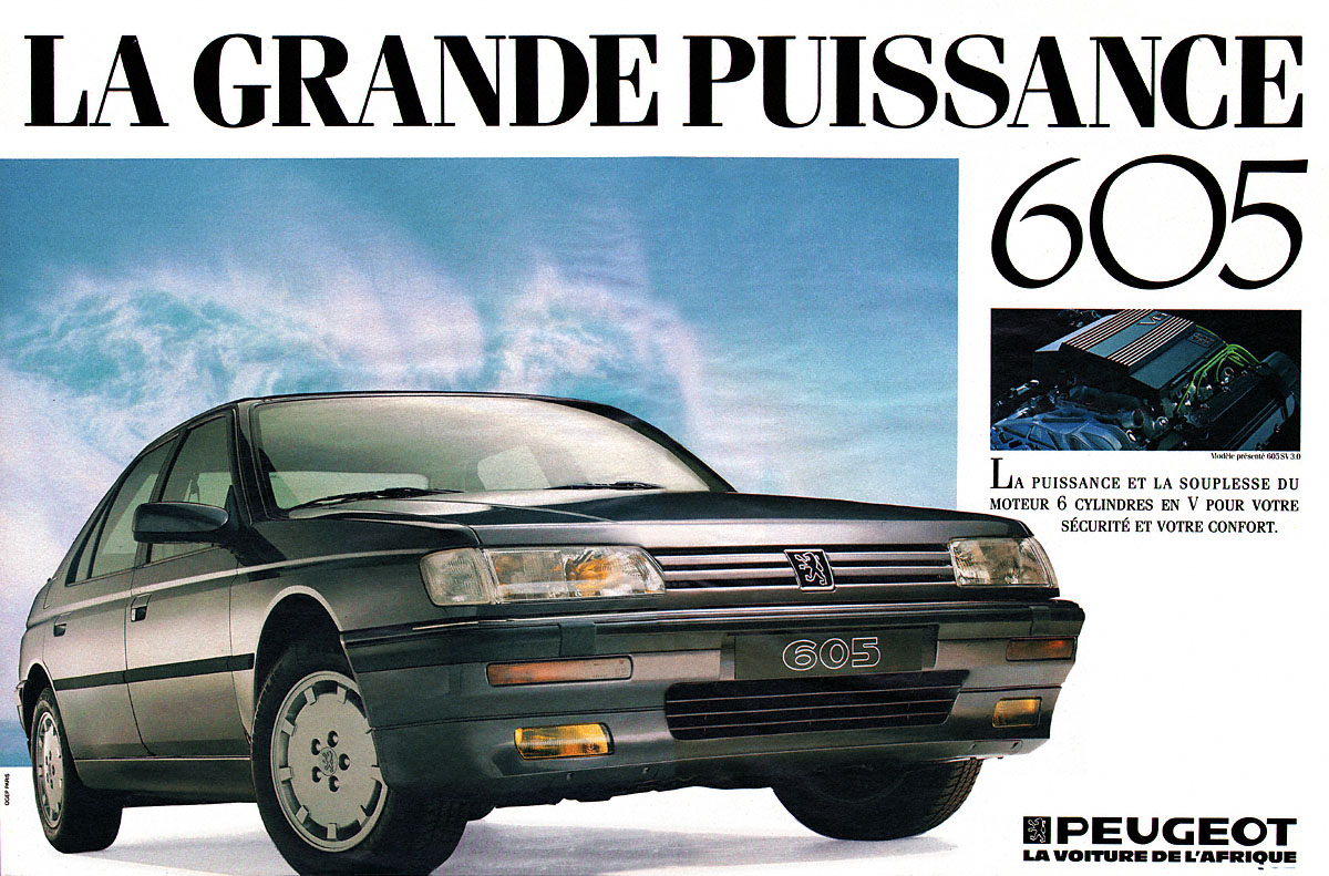 Publicité Peugeot 1990