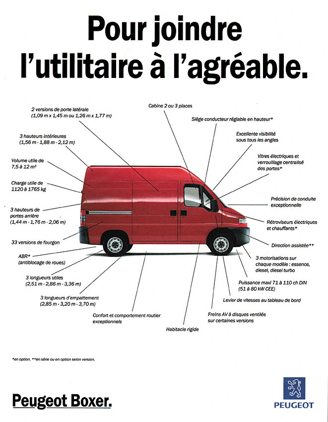 Publicité Peugeot 1994