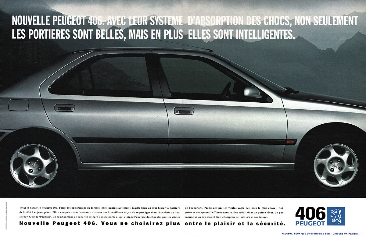 Publicité Peugeot 1995
