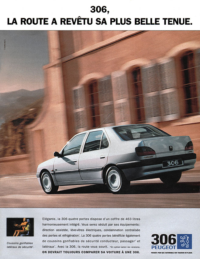 Publicité Peugeot 1998