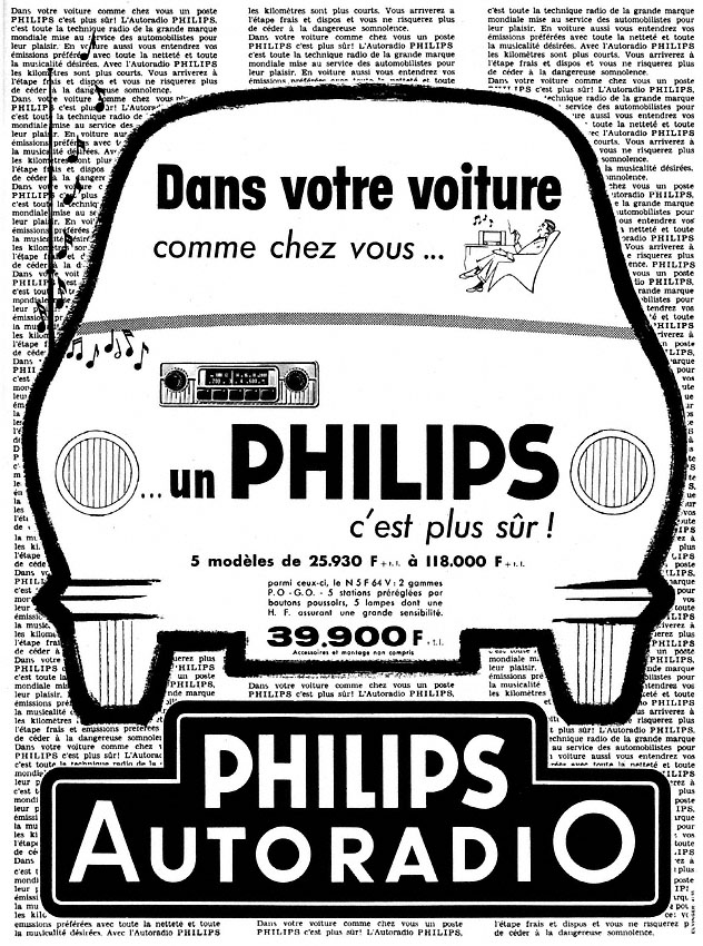 Publicité Philips 1958