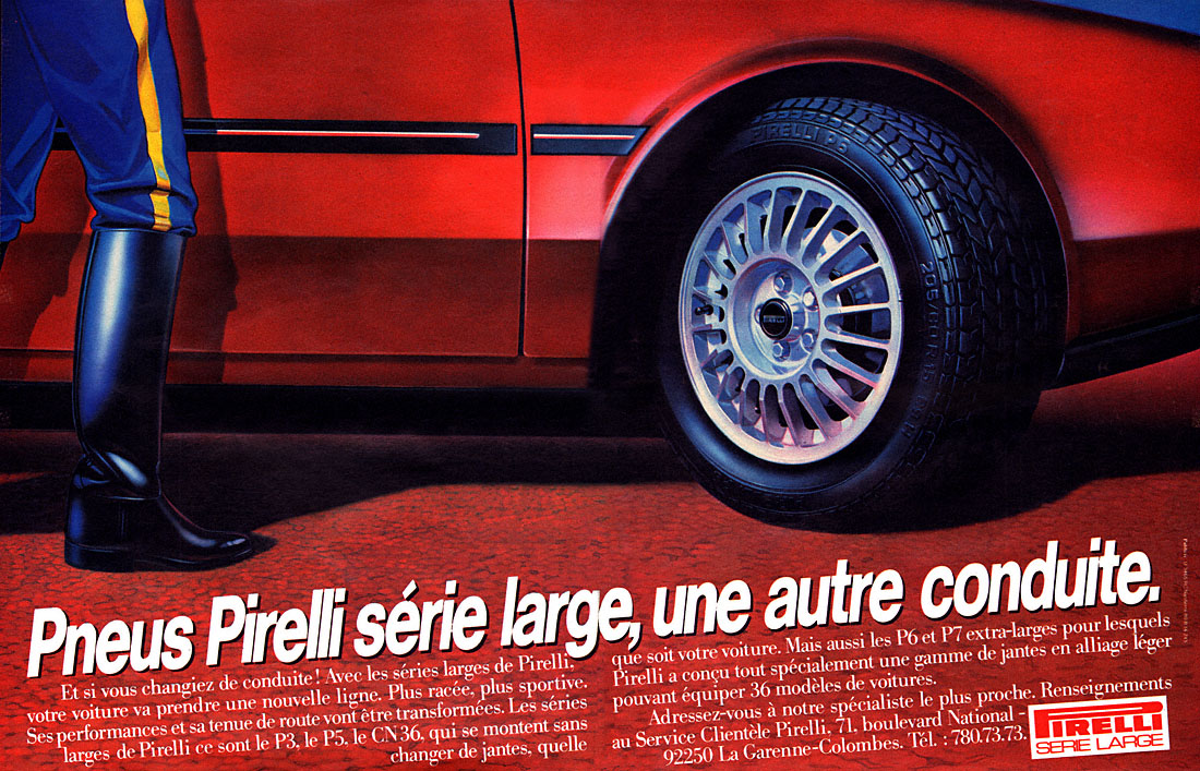 Publicité Pirelli 1981