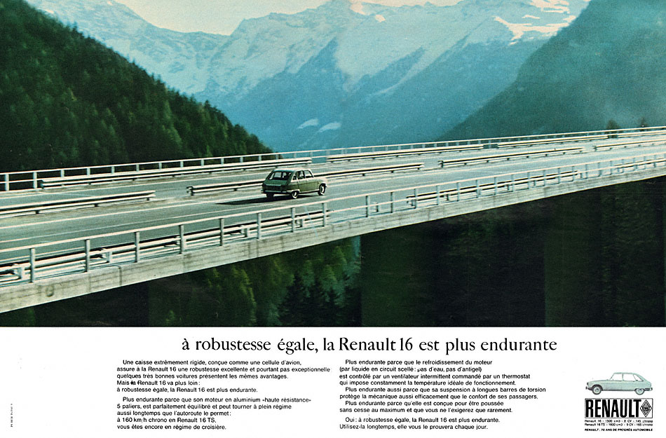 Publicité Renault 1969