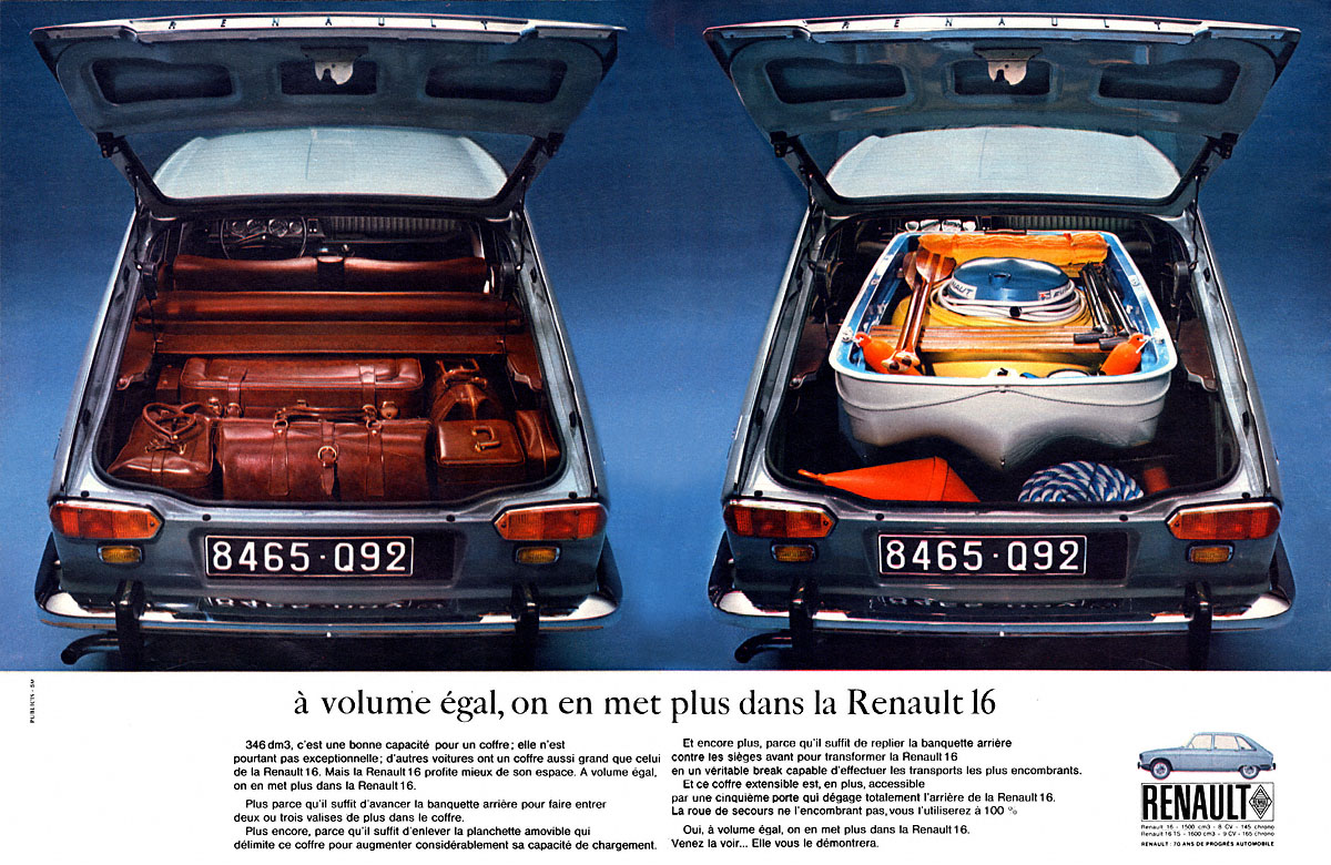 Publicit� Renault 1969