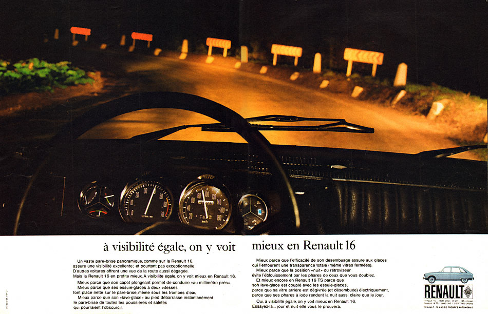 Publicité Renault 1969