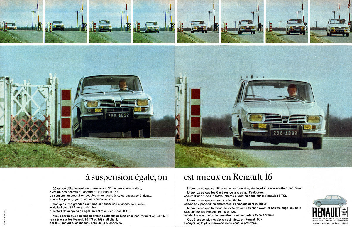 Publicit� Renault 1969