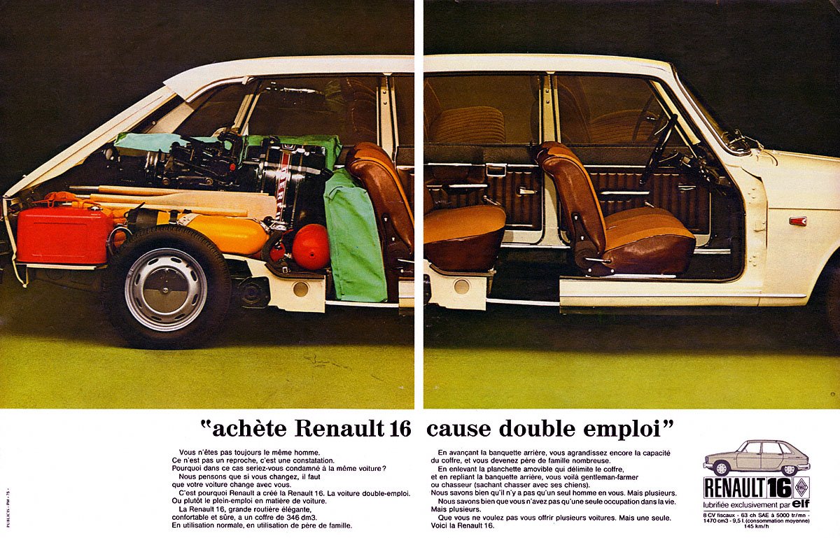 Publicit� Renault 1970