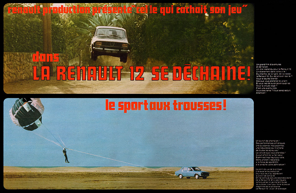 Publicité Renault 1970