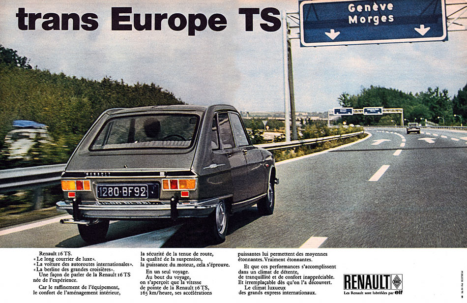 Publicité Renault 1970