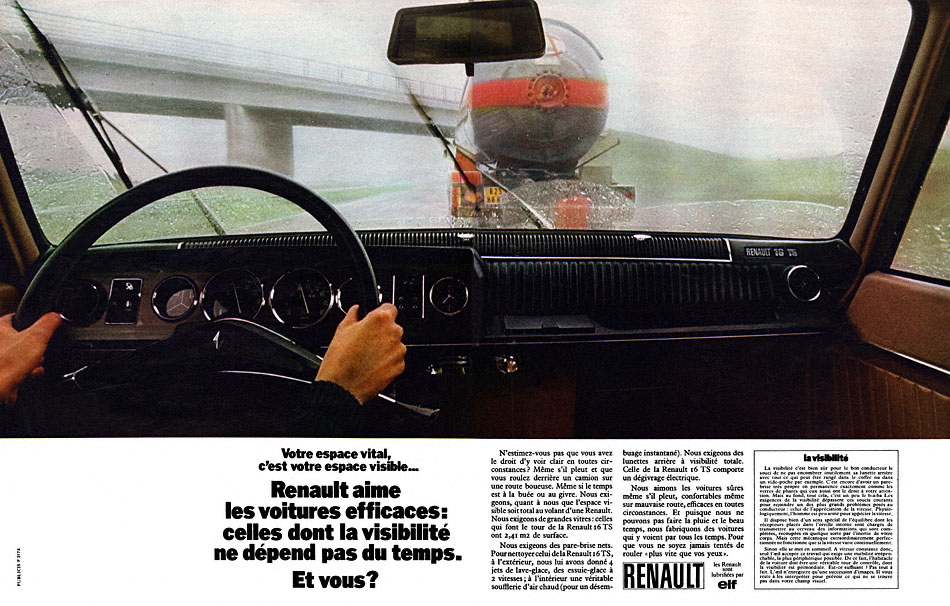 Publicité Renault 1971
