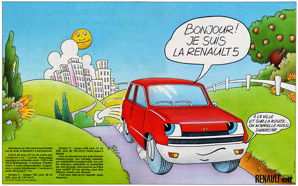 Publicité Renault 1972